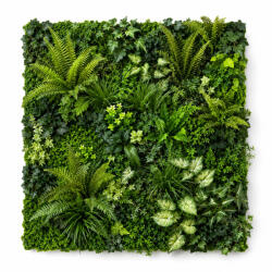  Műnövény fali zöld vegyes 100x100 cm (7a00001)