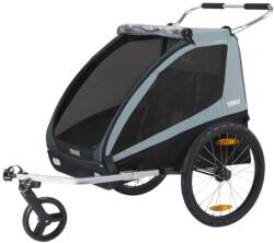 Thule Carucior bicicleta Thule Coaster XT pentru 2 copii, Soft Blue (TA10101821)