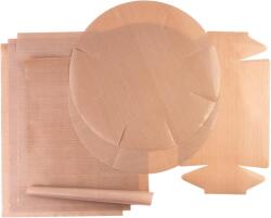 Gourmeo Set Folie de copt reutilizabila Gourmeo, premium, 7 piese, 4 x 32x46 cm, 2 x 40 cm, 1 x 24x43 cm, din fibra de sticla cu PTFE (SC-343)