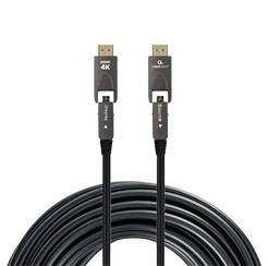 Gembird aktív optikai (AOC) HDMI kábel (apa-apa) 30 m (v2.0, 4k 60Hz) (CCAP-HDMIDD-AOC-30M) (CCAP-HDMIDD-AOC-30M)