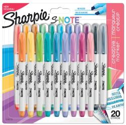 Sharpie S-Note 2: 1 lettering 20 db-os vízbázisú marker (NSH2139179)