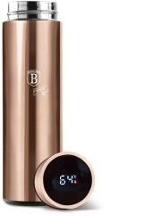 Berlinger Haus BH/7954A Metallic Line Rose Gold Edition LED-es hőfok kijelzővel, 500 ml rózsaarany ivópalack (BH/7954A) - officedepot