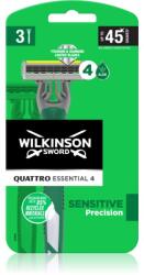 Wilkinson Sword Quattro Essential 4 Sensitive Precision самобръсначки за еднократна употреба 3 бр