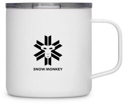 Snow Monkey Booster thermo bögre fehér/fekete