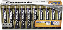 Panasonic LR03EPS/20CBE 1, 5V AAA/mikro tartós alkáli elem 20 db/csomag (LR03EPS/20CBE)