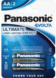 Panasonic EVOLTA LR6EGE/2BP 1, 5V AA/ceruza szupertartós alkáli elem 2 db/csomag (LR6EGE/2BP) - tutitinta
