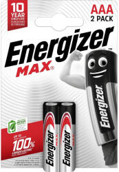 Energizer MAX 1, 5V AAA/mikro alkáli elem 2 db/csomag (LR03MAX-CHP2) - tutitinta