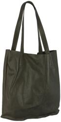 Greenburry Geanta umar dama piele naturala verde masliniu 43 x 31 x 13 cm, NAPPA - Carmen, Greenburry