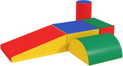 HOMCOM Set Construcții Moi pentru Copii 1-3 Ani cu 5 Blocuri, Multicolor | Aosom Romania (3D0-004V02MX)