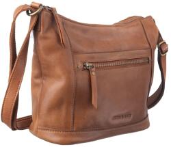Greenburry Geanta umar piele naturala coniac 31 x 22 cm, Colombiana, Greenburry