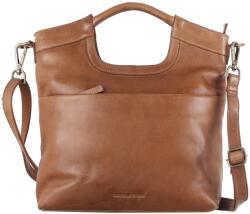 Greenburry Geanta umar piele naturala coniac 33 x 33 cm, Colombiana, Greenburry