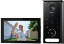 Dahua Kit videointerfon IP IMOU IMOU-VO1-5M0A/VH1-7A0A, 5MP, 2.8 mm, 7 inch, IR 15 m, slot card, PoE, PIN, card, control din aplicatie (IMOU-VO1-5M0A/VH1-7A0A)
