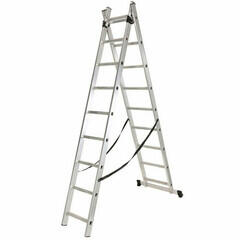 Ztrust scara multifunctionala cu 2 segmente 2 x 14 trepte | 6, 8 m | Aluminiu (TL214)