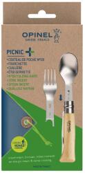 Opinel Picnic+ (kanál, villa, szalvéta - késsel együtt N°08 - bükk)