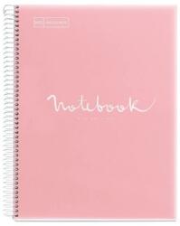 Miquelrius Emotions Spirálfüzet A5 PP 120 lapos vonalas pink (A152265021)