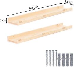 Springos fali polc 90 x 15 cm 2 db (WF0021)