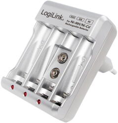 LogiLink Зарядно устройство за Ni-MH/Ni-Cd батерии AA/AAA/9V Зарядно за батерии
