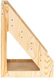 Springos 5 rekeszes fa könyvespolc 42, 5 x 41, 5 cm 30kg teherbírás (WF0022)