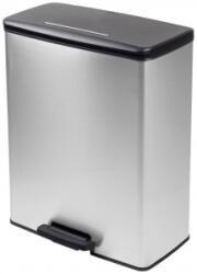 Keter Deco bin slim Szemeteskuka 65 l (Sz x Ma x Mé) 480 x 615 x 280 mm Ezüst, Fekete 1 db (254610) (254610)