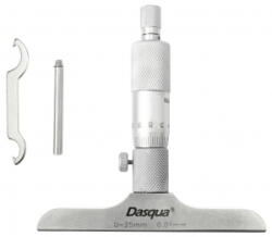 Dasqua Mélység mikrométer Referenciamérettel 0 - 25 mm DIN 863 (4611-8106) (4611-8106)
