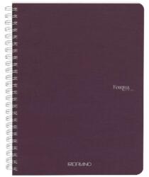 Fedrigoni Ecoqua A5 70 lapos sima spirálfüzet lila (19148012)