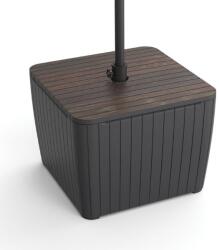 Keter Luzon Deco walnut / grafit kerti asztal (612125)