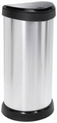 Keter DECO Bin Szemeteskuka 40 l (Sz x Ma x Mé) 335 x 685 x 285 mm Ezüst, Fekete 1 db (240641) (240641)
