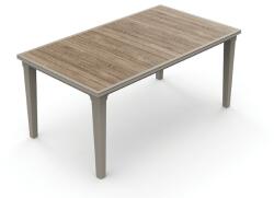 Keter Deco Futura 160 ashwood / cappuccino kerti asztal (612122)