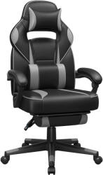 Brius Scaun gaming ergonomic, cu spatar inalt, suport pentru picioare, maxim 150 kg , 50x70x126 cm, negru si gri (EZ-OBG073B03)