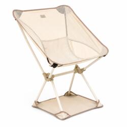 Brius Scaun pliabil camping sau pescuit 5Five cu cadru din otel si sezut din poliester, 72x56x53 cm, bej (JJ-213510A)