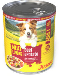 Josera 6x800g Josera Meatlovers Menü Marha & burgonya (új design) nedves kutyatáp