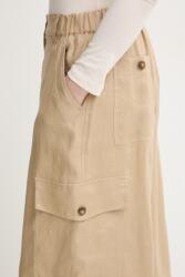 Weekend Max Mara панталон карго дамски от лен (2615131033600)