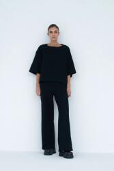 Muuv Muuv. pantaloni wide leg pentru femei, din bumbac MOAI MPY2-SPDZZT_99X (spod.szer.nog.MOAI)