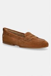 Tommy Hilfiger mocasini pentru femei, din piele întoarsă TH FLEX SUEDE LOAFER BALLERINA 9BY2-OBDZOF_88X (FW0FW09507)