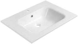 SAPHO Areca öntött márvány mosdó 71x52 cm, fehér AC071 (AC071)
