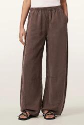 AllSaints pantaloni wide leg pentru femei, cu amestec de in JETT 9BY2-SPDZZM_89X (W070TE)