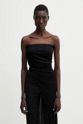 Rick Owens Lilies bluză cu umerii goi pentru femei, cu vâscoză PPY2-TSD1N4_99X (LI01F7114.RV)