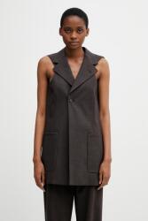 MM6 Maison Margiela vestă cu un singur rând de nasturi pentru femei, cu lână PPY2-KZDZZW_89X (S62FB0087.M35733)