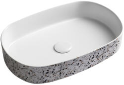  Sapho Infinity Oval kerámia mosdó 55x36 cm, terrazzo 10NF65055-2L-TRZ (10NF65055-2L-TRZ)