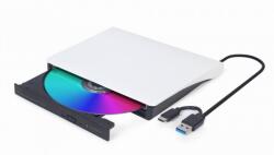 Gembird DVD-RW extern la USB-A/USB type C Alb/Negru, Gembird DVD-USB-031-BW (DVD-USB-031-BW)