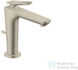 Hansgrohe AXOR CITTERIO C 125 hidegindításos mosdó csaptelep négyszög metszéses fogantyúval, automata leeresztővel, szálcsiszolt nikkel 49031820 (49031820)