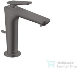 Hansgrohe AXOR CITTERIO C 125 hidegindításos mosdó csaptelep automata leeresztővel, szálcsiszolt fekete króm 49030340 (49030340)