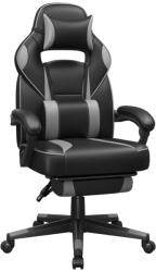 SONGMICS ergonomikus gamer szék lábtartóval fekete-szürke (EUZ-OBG073BH10)