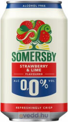 Somersby Alkoholmentes Cider 0, 33L Strawberry&Lime 0, 0% (DRS)*