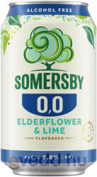 Somersby Alkoholmentes Cider 0, 33L Elderflower&Lime 0, 0% (DRS)*
