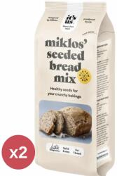 It's Us Miklos' Seeded Bread Mix sokmagvas kenyér lisztkeverék 2x500 g