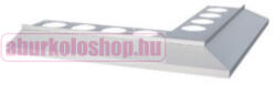 Rodelux alumínium terasz vízvető külső sarokprofil 8 mm 45x45 mm eloxált ezüst (OKAP8-45KS-E)