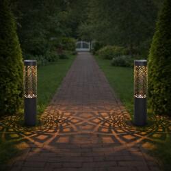 RG 2 db-os XXL napelemes LED lámpa szett, modern fénynyommal, IP44, 70 cm (RC-K-2498)