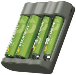 EMOS B50449 GP Akkumulátor töltő Recharge B441+2xAA Recharge 2100mAh+2xAAA Recharge 800mAh (1604844100)