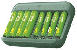 EMOS B58829 GP Akkumulátor töltő Charge & save E822 + 4×AA 1300 mAh + 4×AAA 650 mAh (1604882200)
